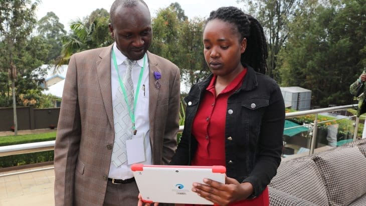 Sir Prof. Ambrose Kiprop, Deputy VC Administration, Planning & Strategy at Moi University registers to Script Connect, an app the connects journalists and scientists